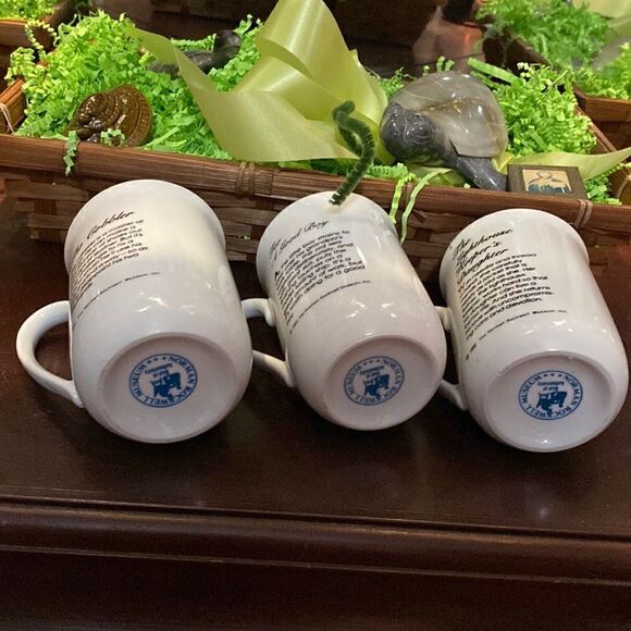 Set of 3, Official Norman Rockwell Collectible Mug with 24K Trim Vintage - Picture 4 of 10